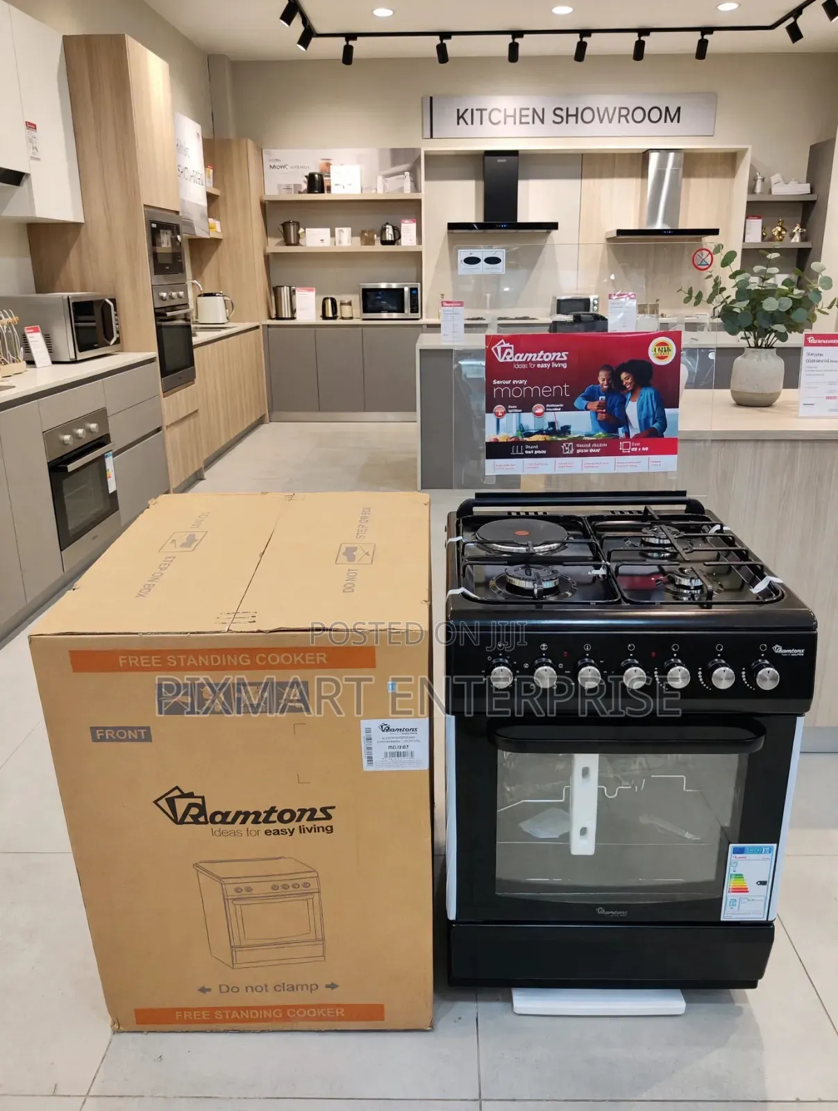 Ramtons RC310 60cm Cooker With Automatic Ignition and Oven Grill