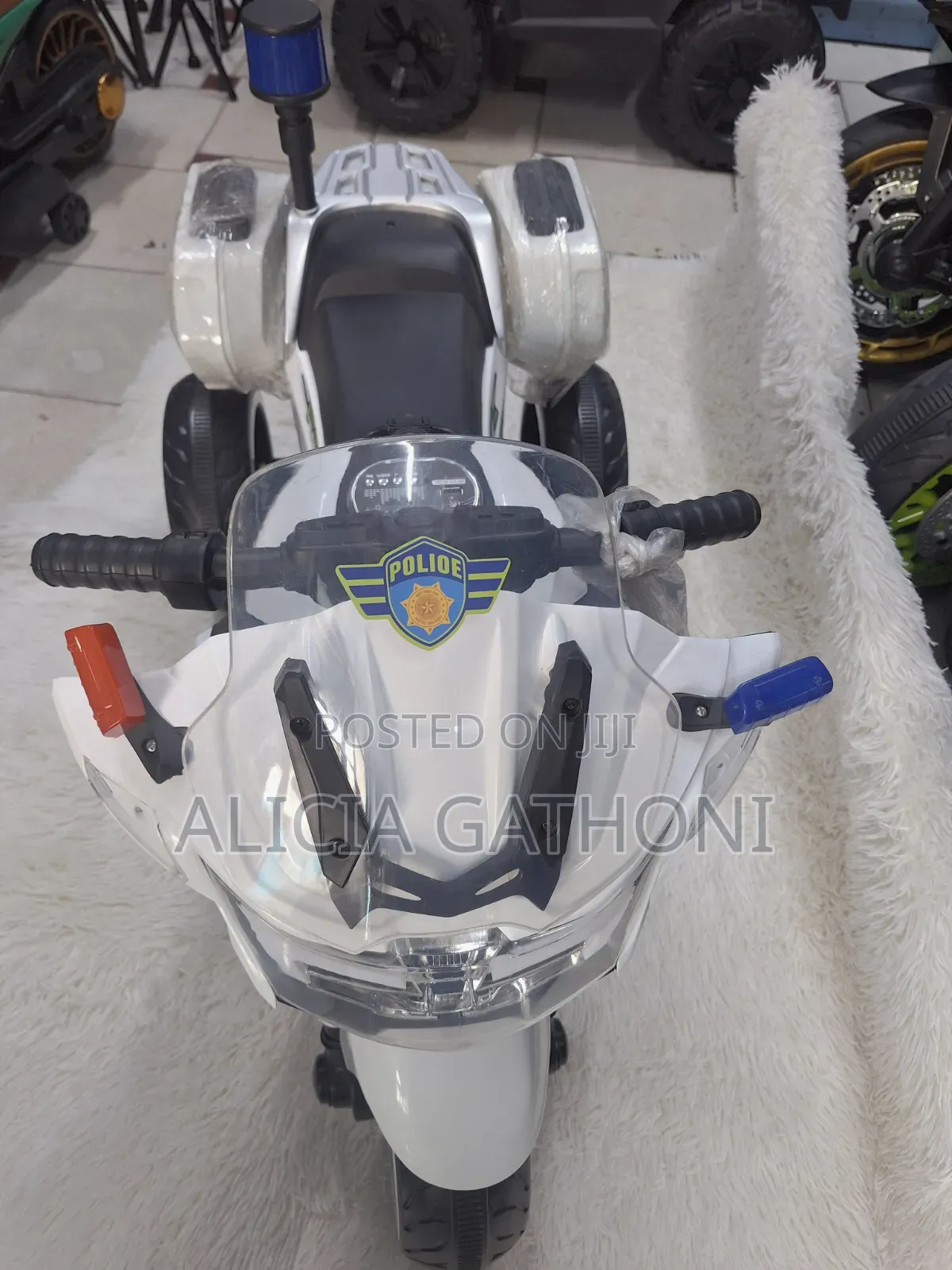 Kids Electric Police Bike 2_5yrs