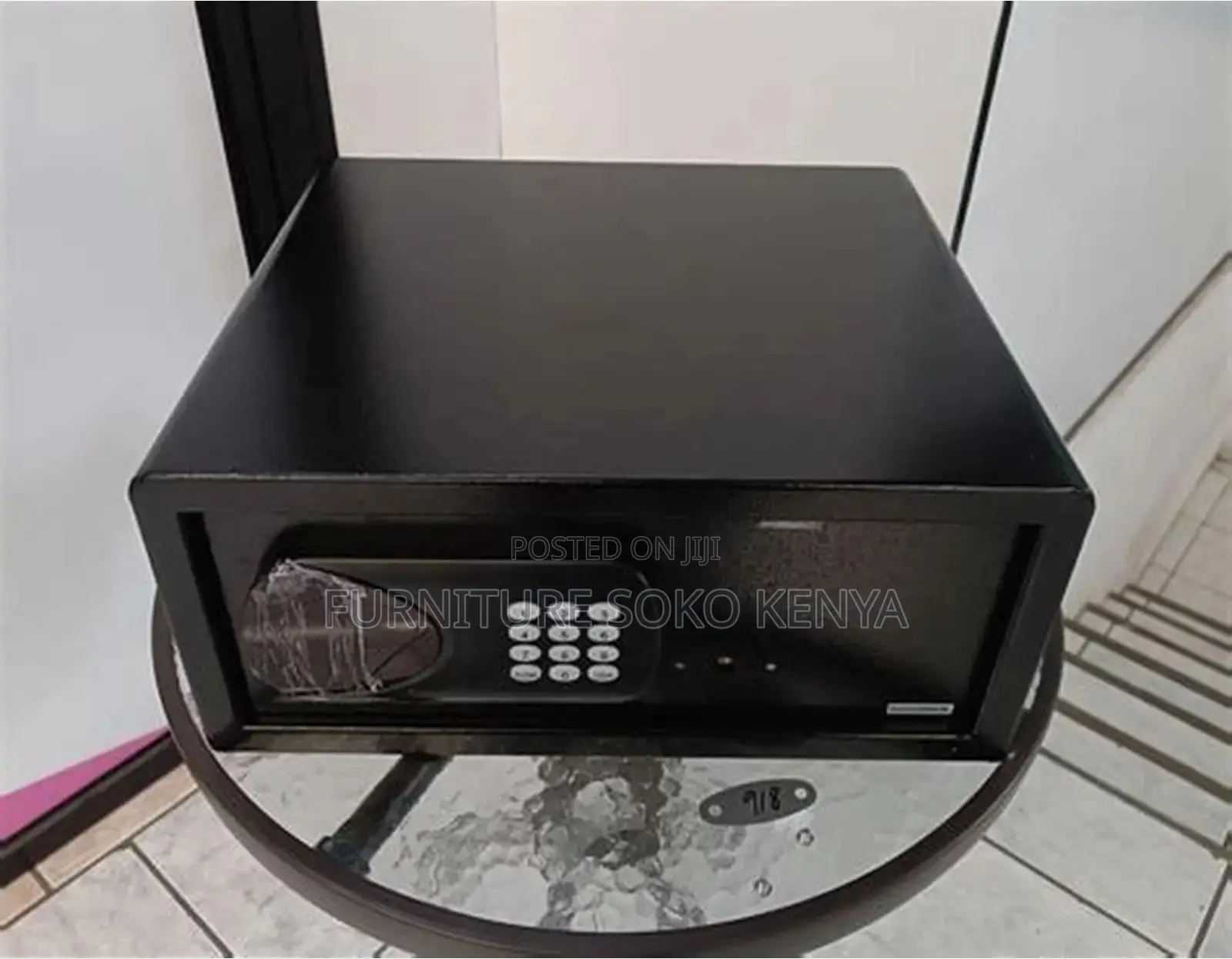 Office Safe : Black Compact Steel Digital Security Safe Box