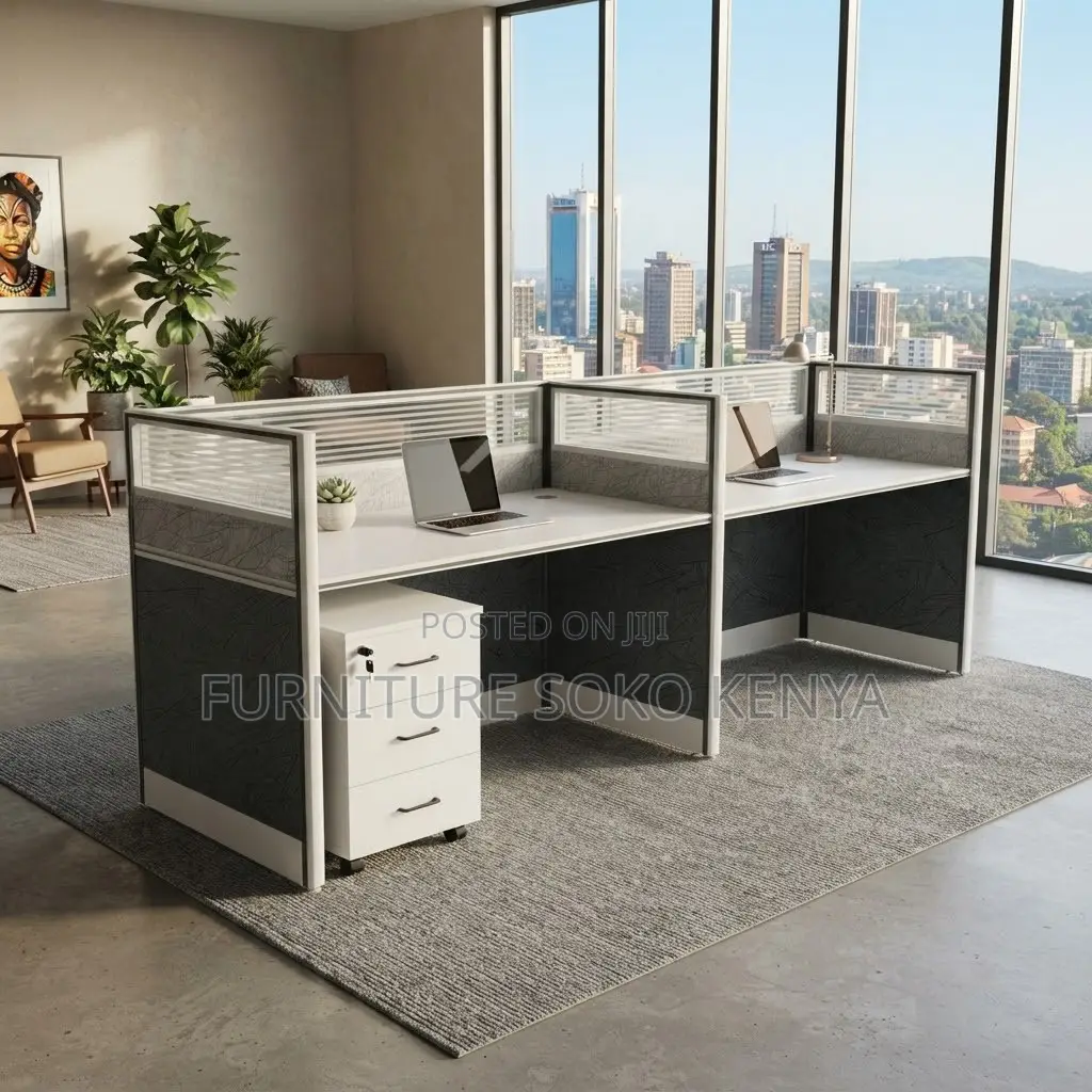 Office Workstation; 2-Way Workstation 2.4m X 0.6m