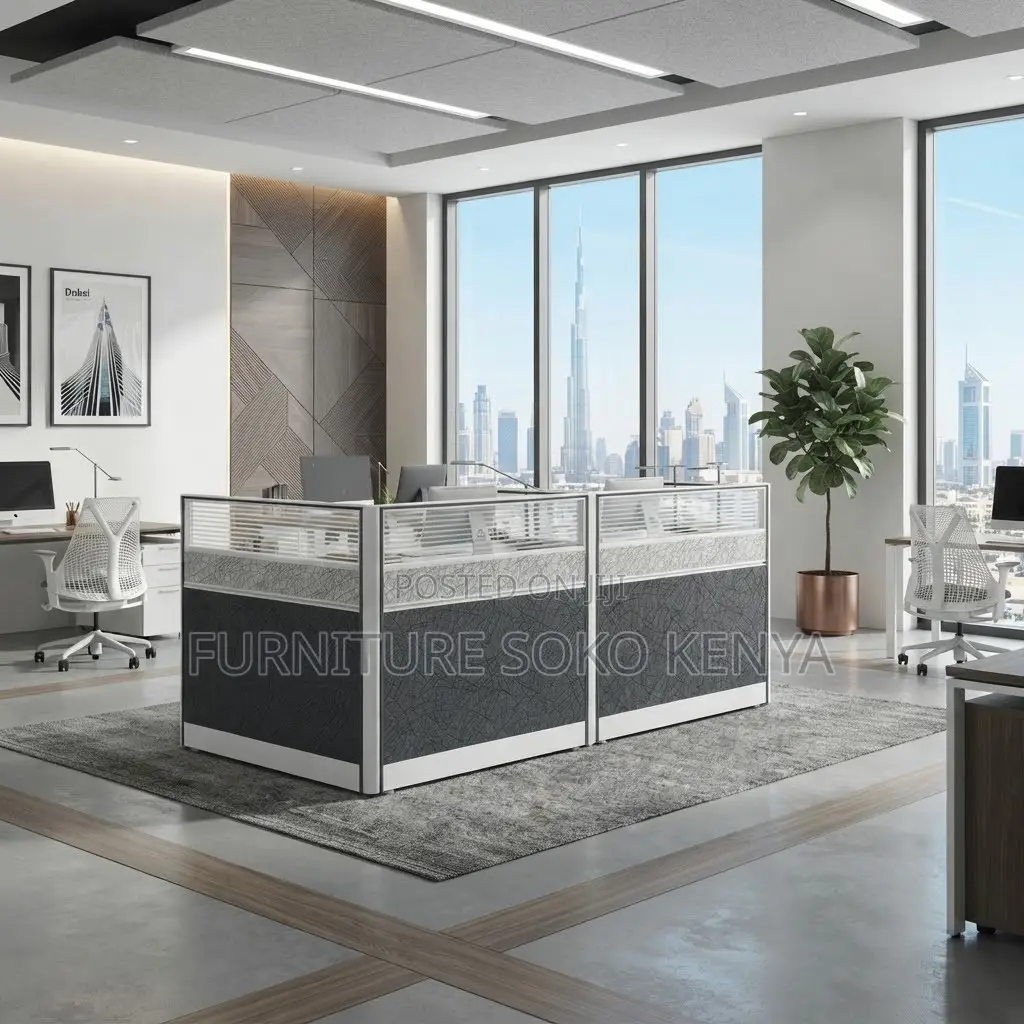 Office Workstation; 2-Way Workstation 2.4m X 0.6m