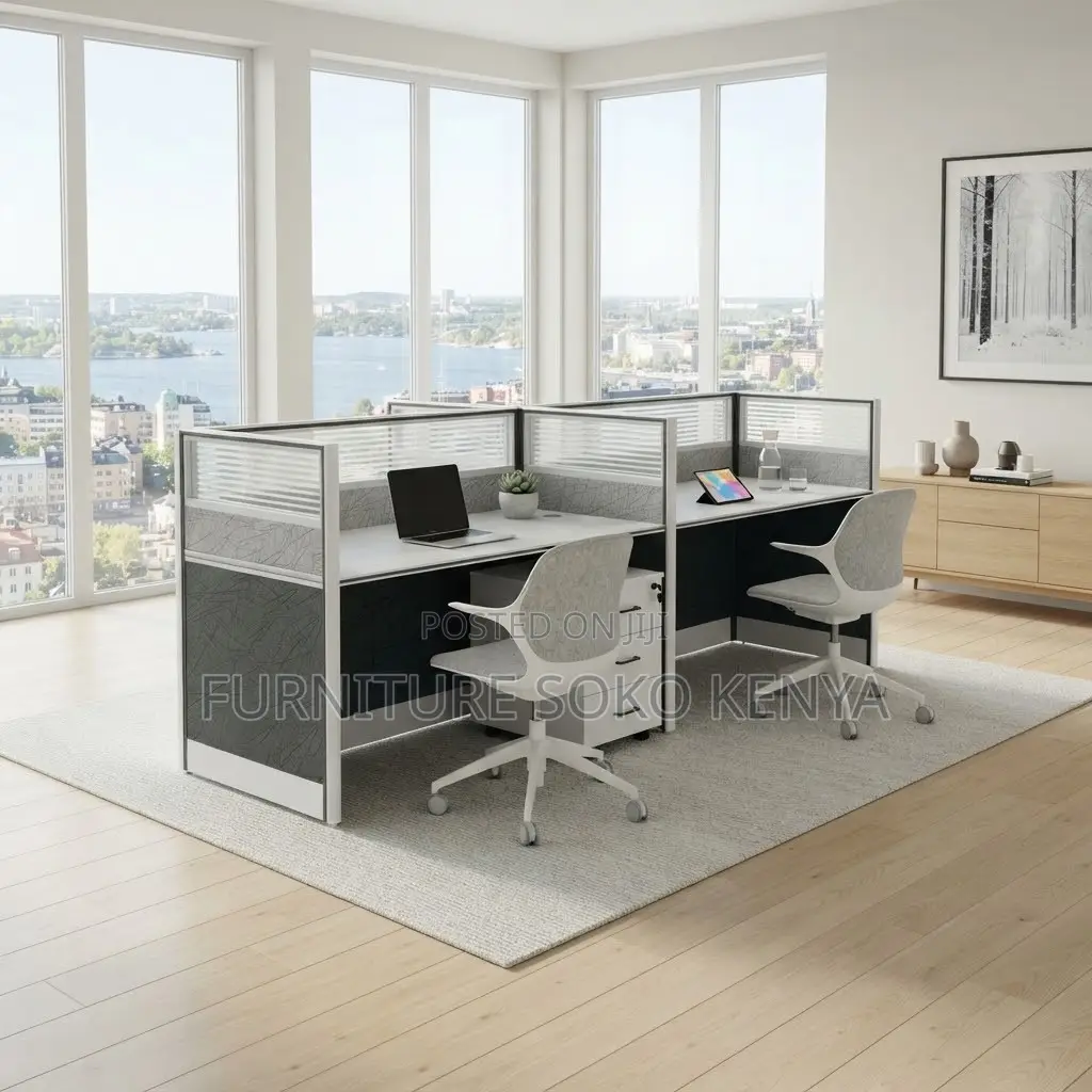 Office Workstation; 2-Way Workstation 2.4m X 0.6m