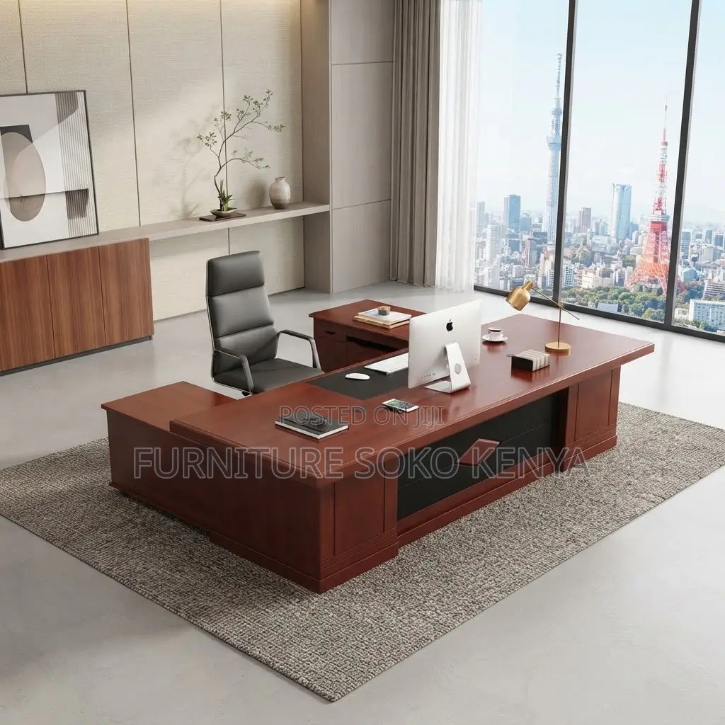 Office Desk; 1.8M Mahogany Executive Office Table