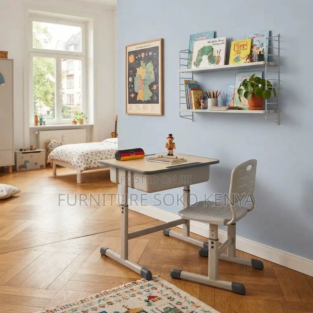 Kids Study; Adjustable Kids Study Table and Chair Set