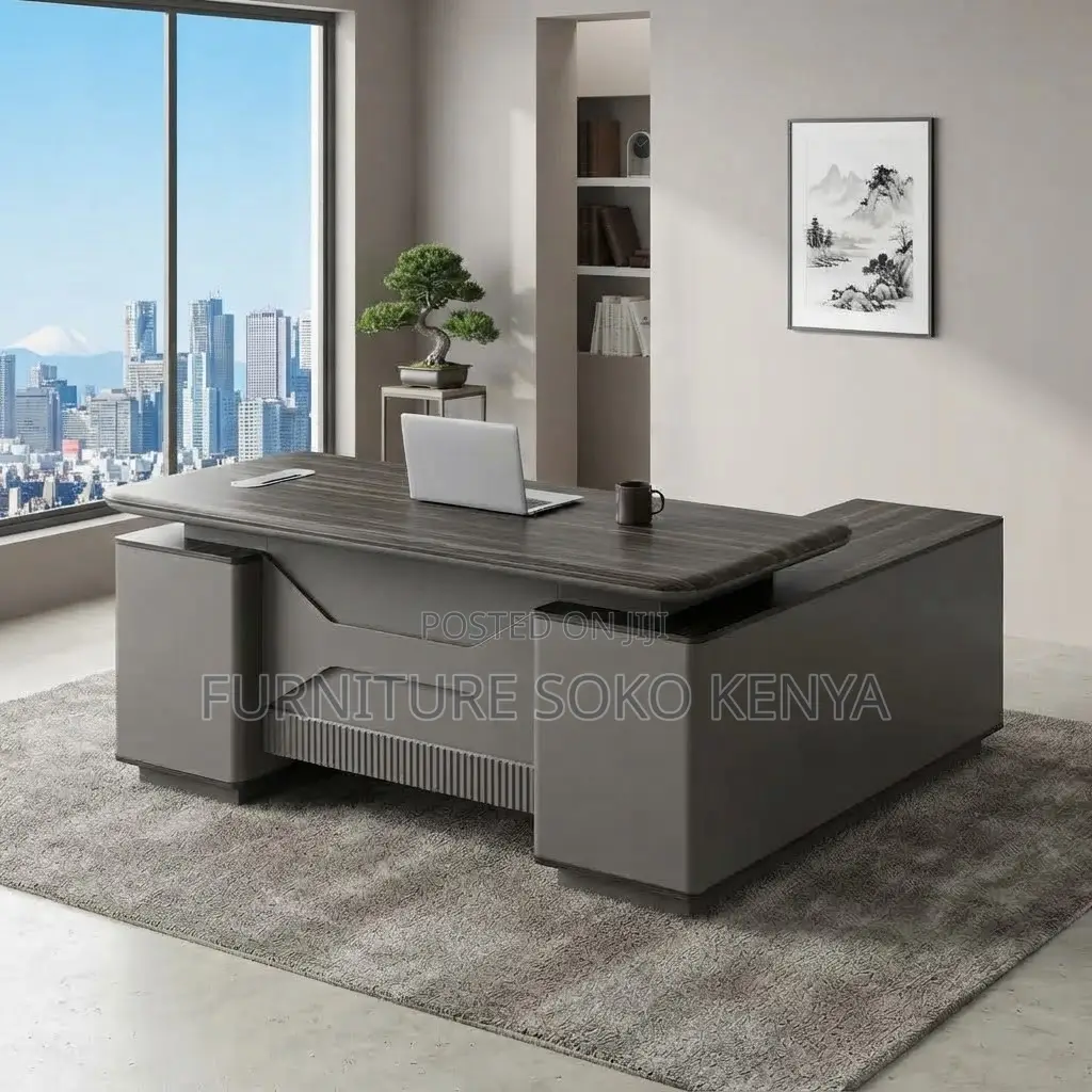 Office Desk; 1600mm Executive L-Shape Desk
