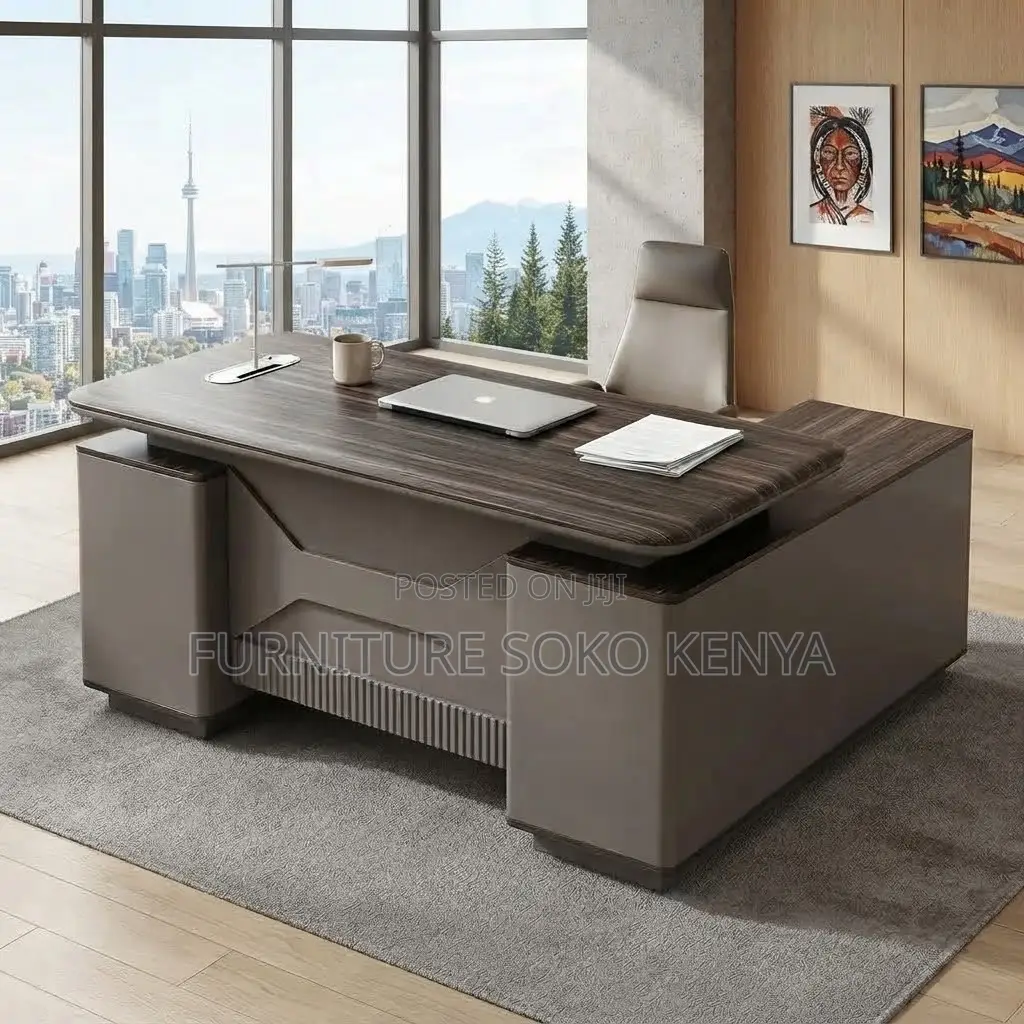 Office Desk; 1600mm Executive L-Shape Desk