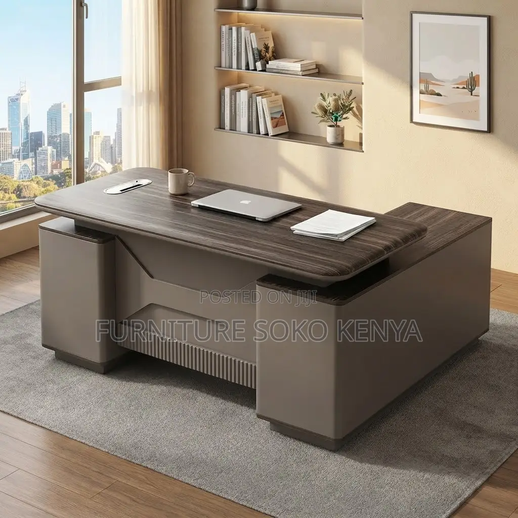 Office Desk; 1600mm Executive L-Shape Desk