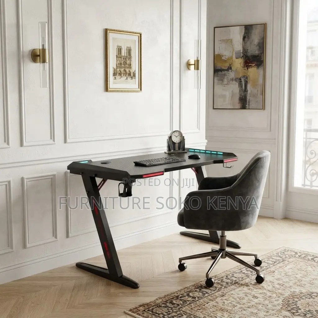 Office Desk; Modern Straight Gaming Desk