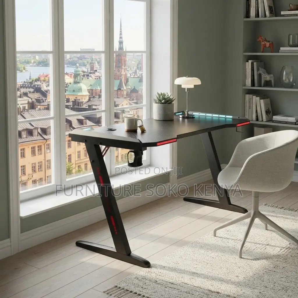 Office Desk; Modern Straight Gaming Desk