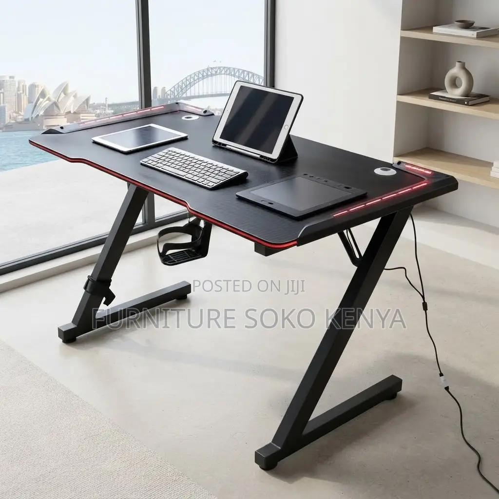 Office Desk; Modern Straight Gaming Desk