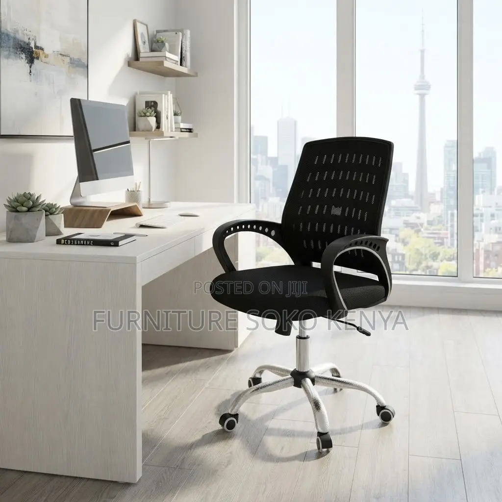 Office Chairs; Adjustable Swivel Strong Mesh Home Chair