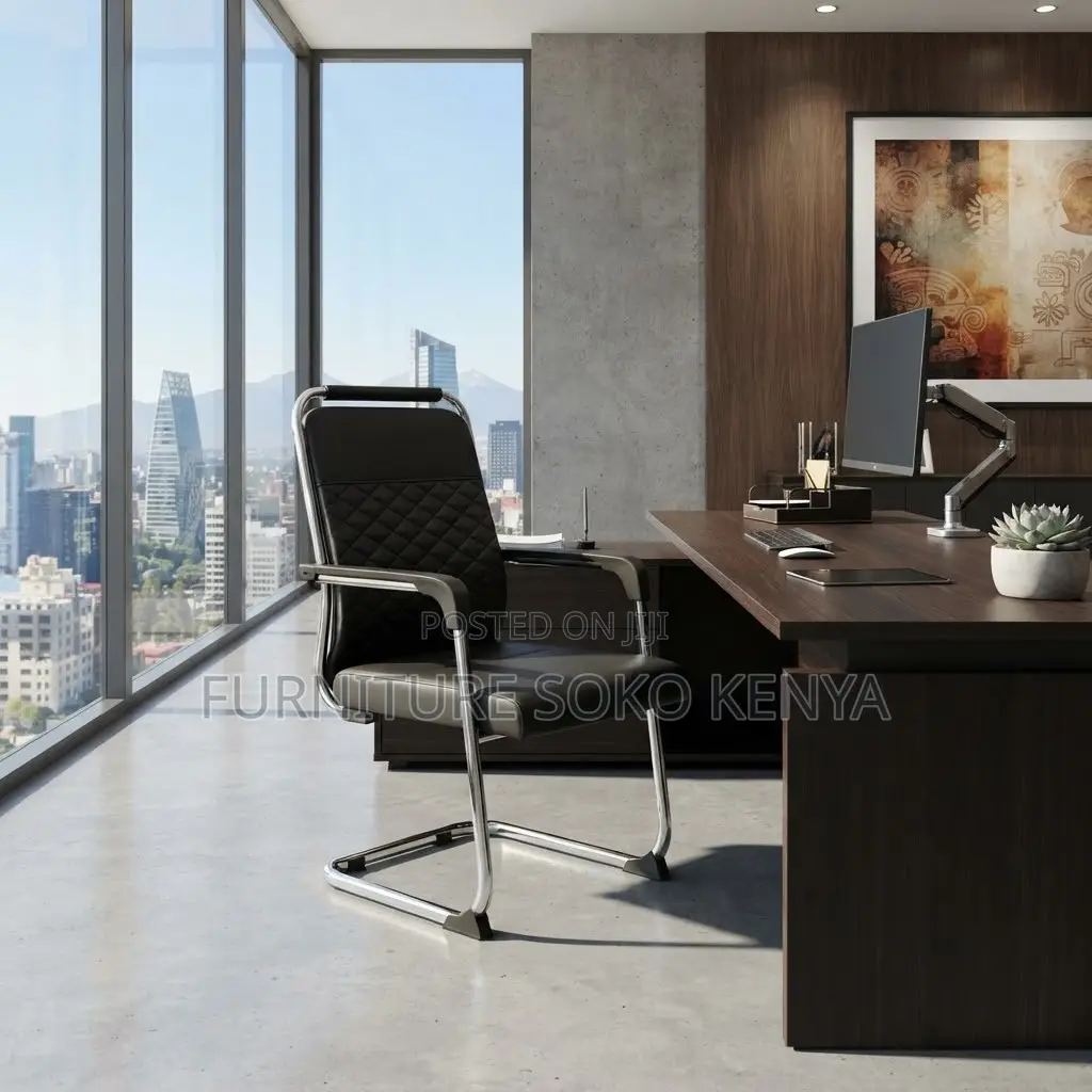 Office Chair : Ergonomic Reception Guest Chair With High Backrest