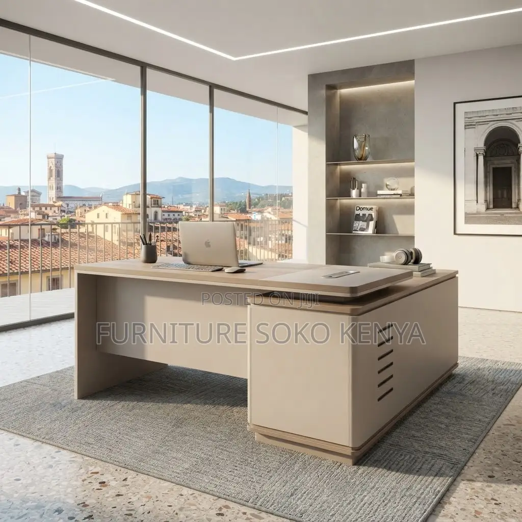 Office Desk; 1.8m Executive Desk With L Extension