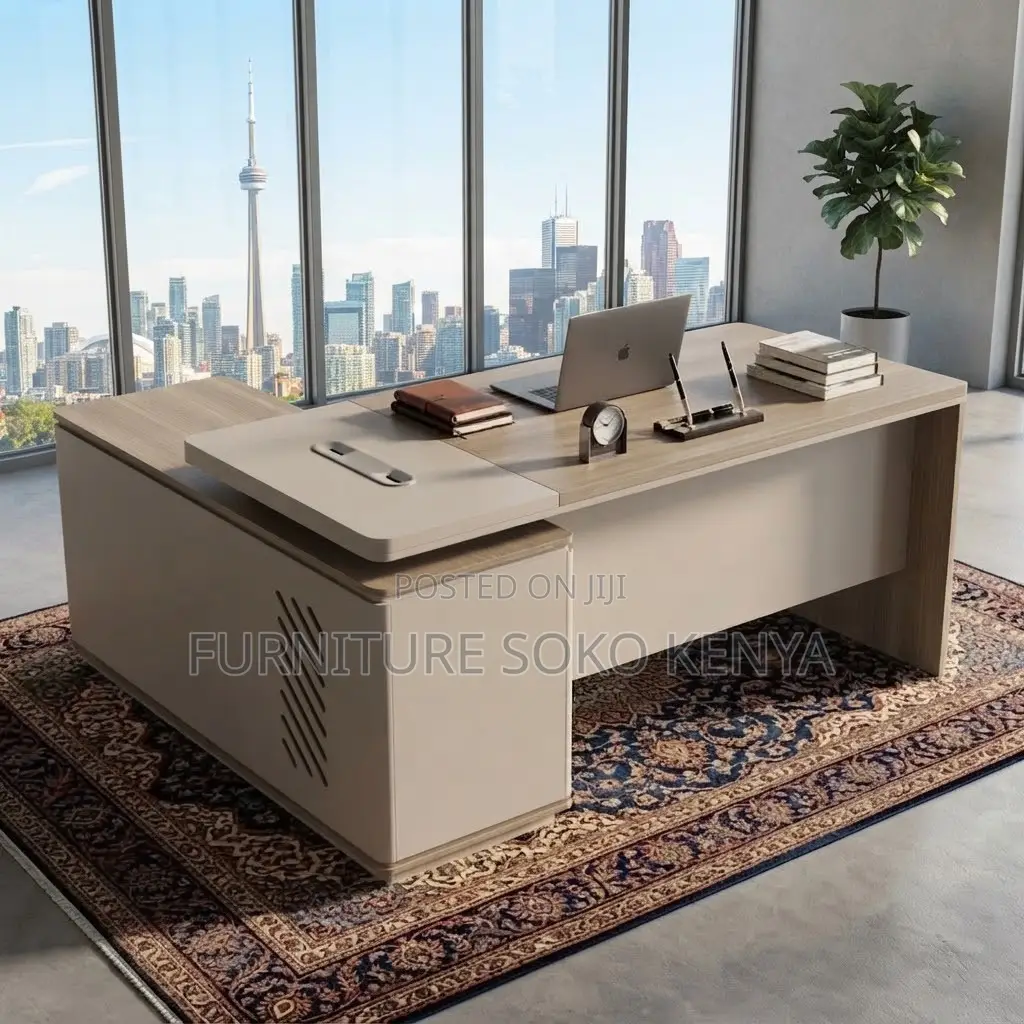 Office Desk; 1.8m Executive Desk With L Extension