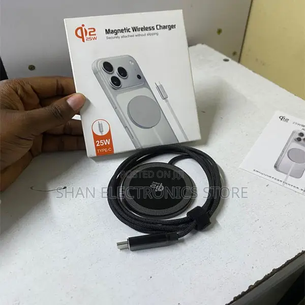 Q12 Slim Magnetic Phone Charger With Portable Type C Cable