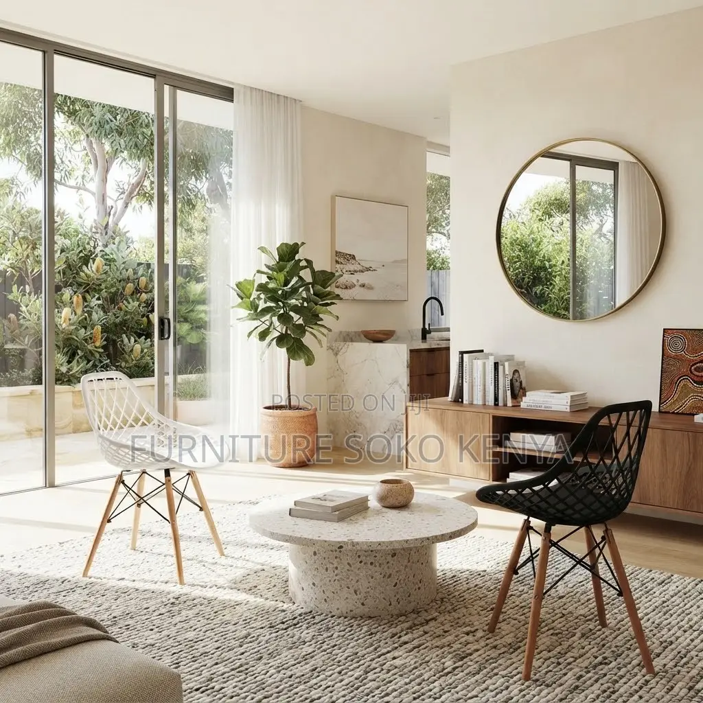 Dining Chair: Multipurpose Nordic Style Plastic Chair