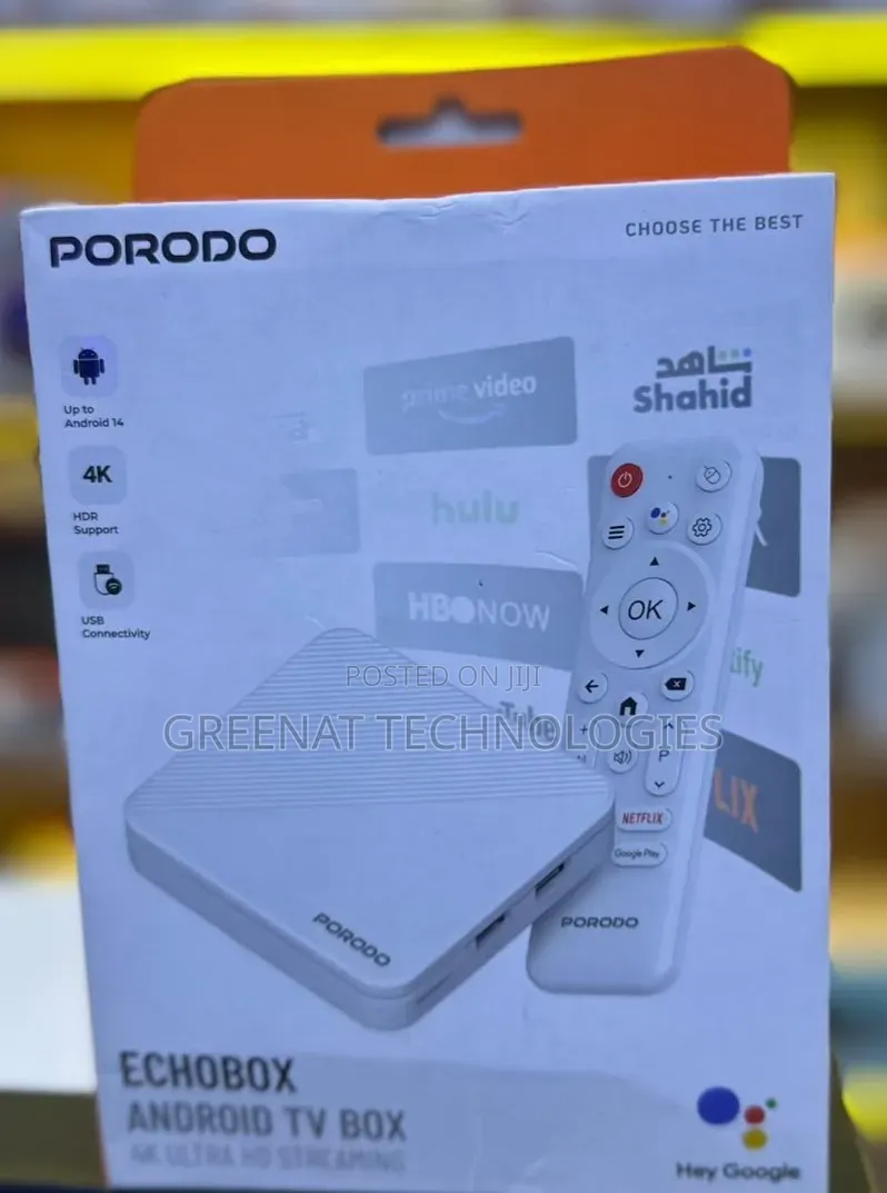 Porodo Echobox Android TV Box 4K UHD
