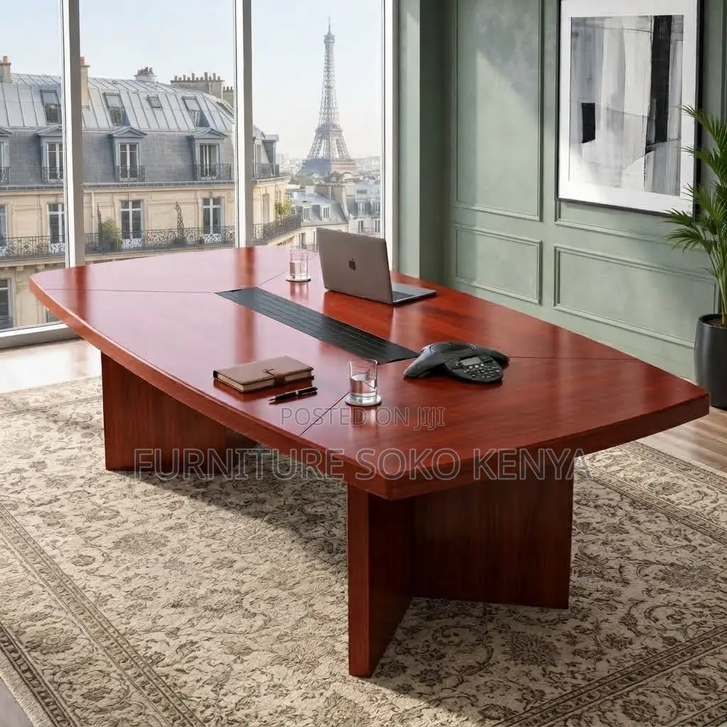 Office Table : Office 3-Meter Mahogany Boardroom Table