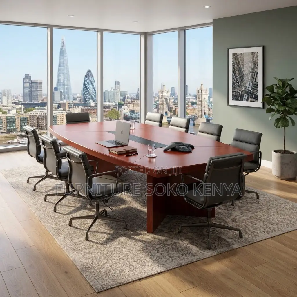 Office Table : Office 3-Meter Mahogany Boardroom Table
