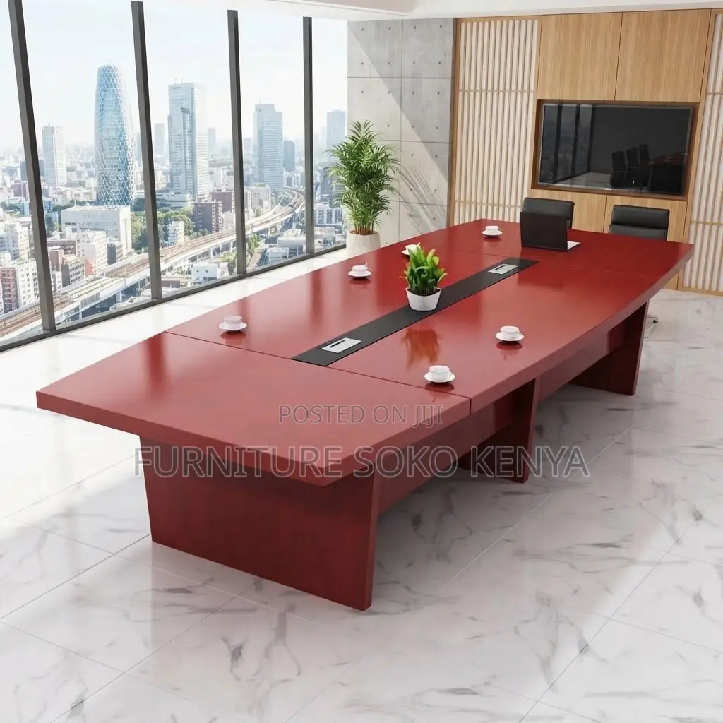 Office Table : Office 3-Meter Mahogany Boardroom Table