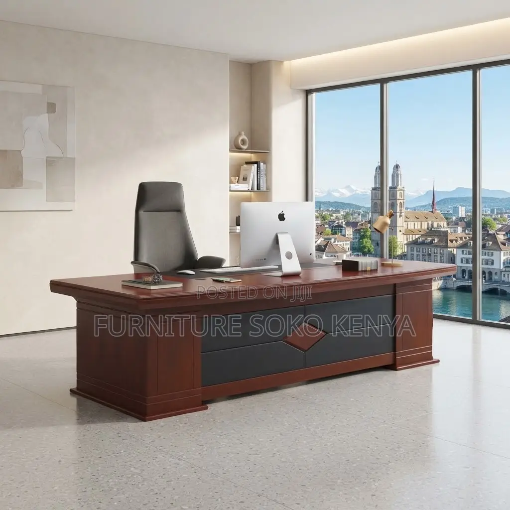 Office Desk; Executive Office Desk With Side Return – Premium