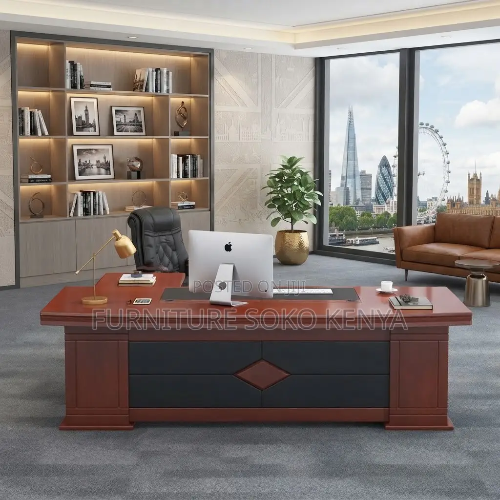 Office Desk; Executive Office Desk With Side Return – Premium