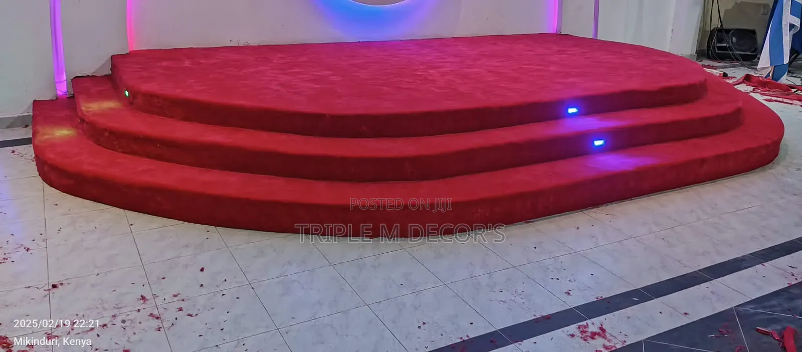 Low Maintenance Red 8mm Usa Church Floor Carpet