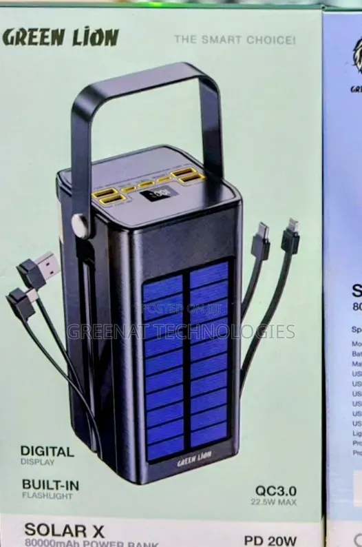 Green Lion Solar X 80,000mAh Power Bank