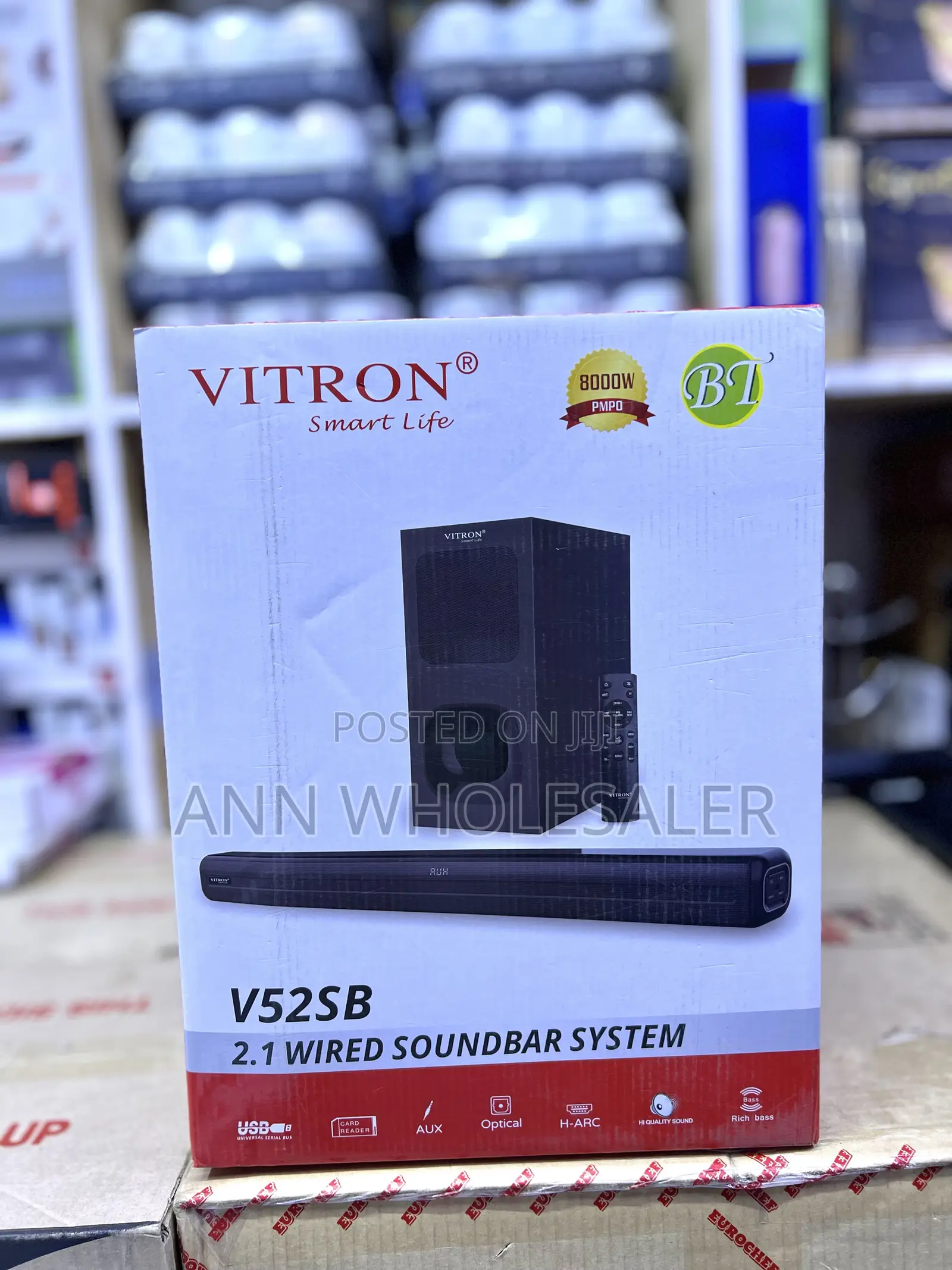 Vitron Soundbar V52SB Remote Bluetooth Aux/ OPTICAL USB and Sd Card