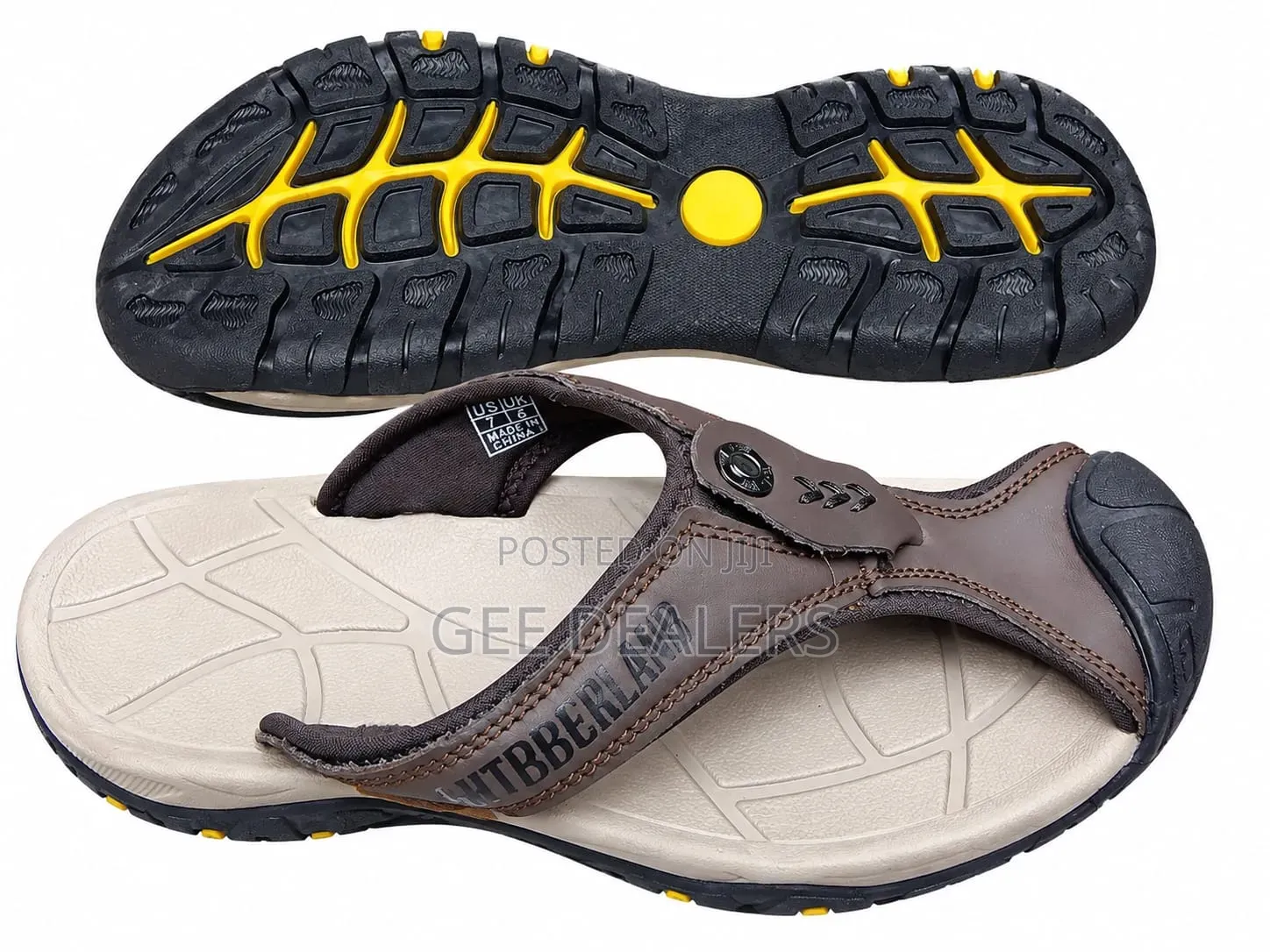 Men Slippers, Slip on Open Shoes,