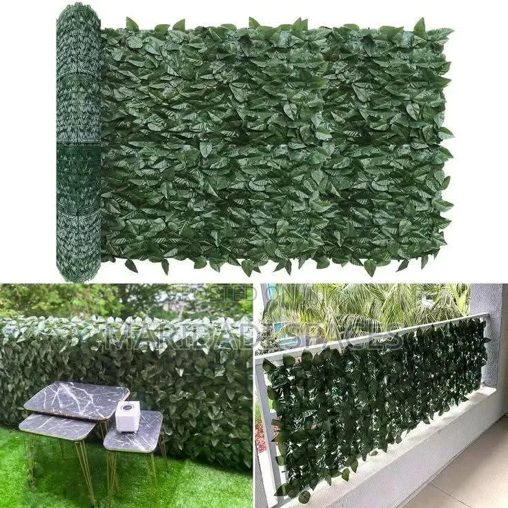 Artificial Hedge Fences - Faux Green Leaves for Balcony and Garden