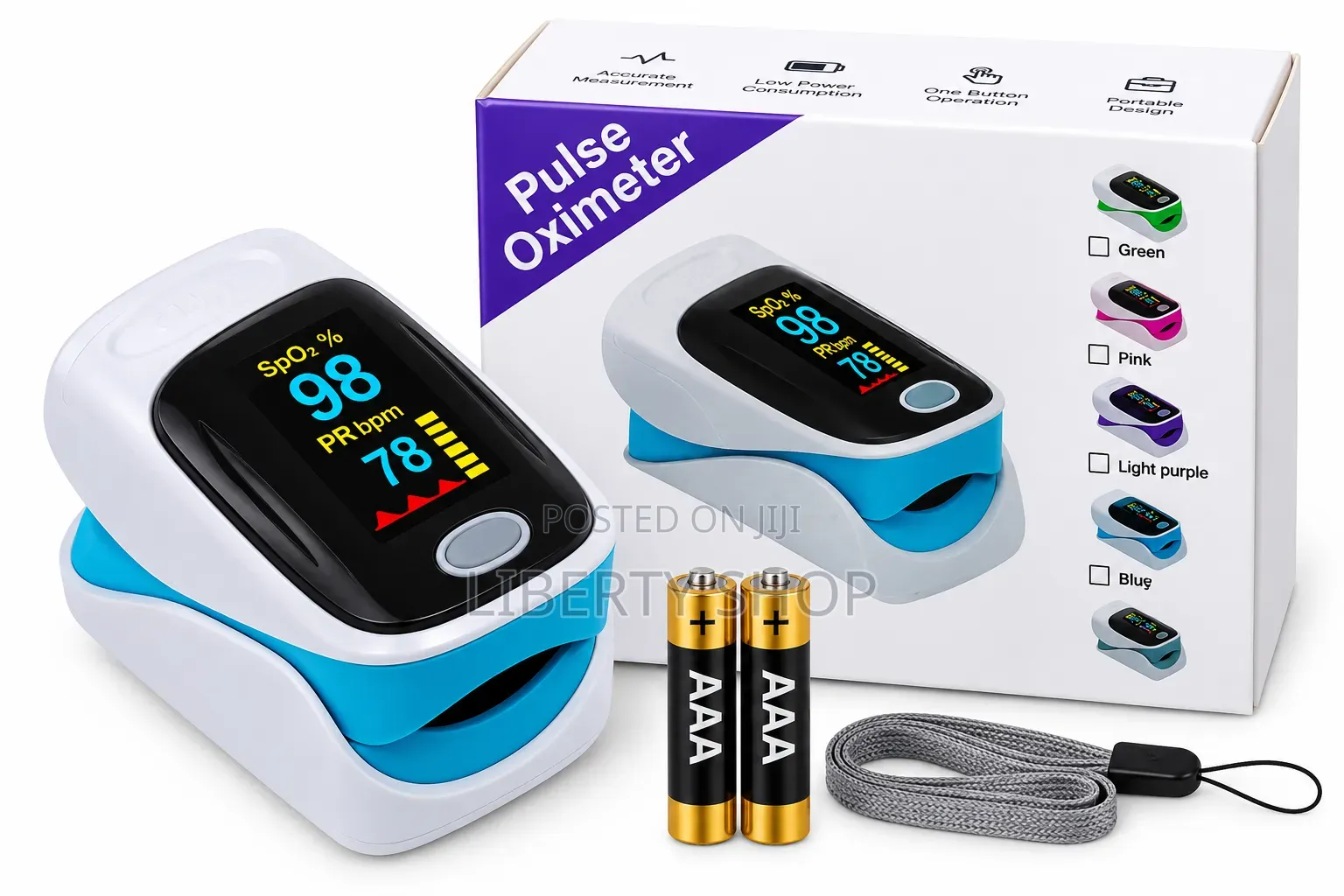 Medical Fingertip Pulse Oximeter – Blood Oxygen Saturation and Pulse