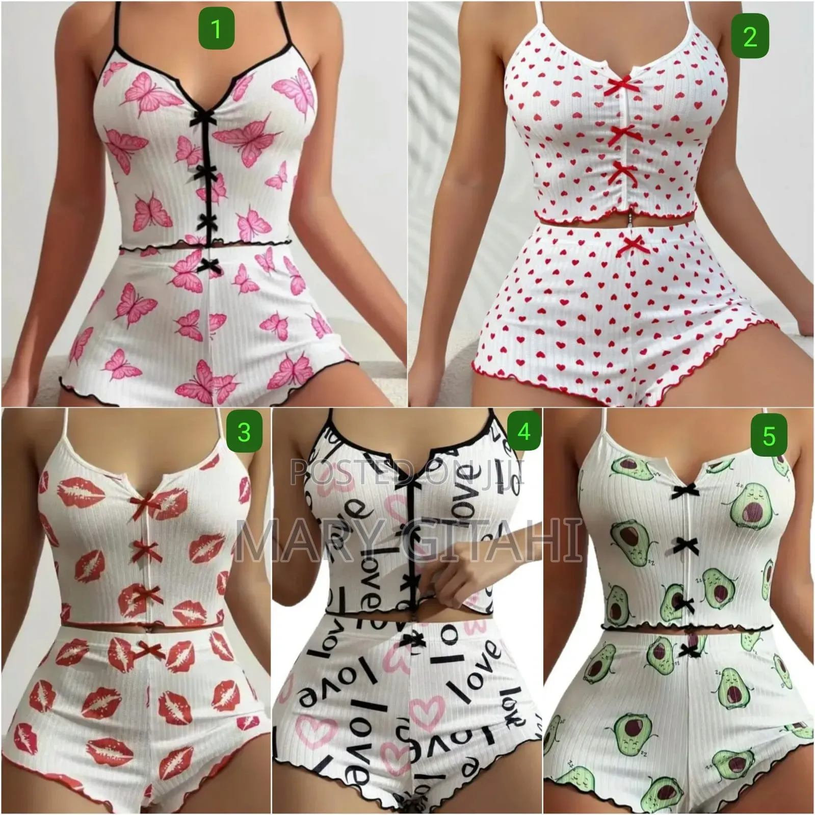 ! New In
*Bowtie 2 PC Pajama Set(1385)*
Quality Top