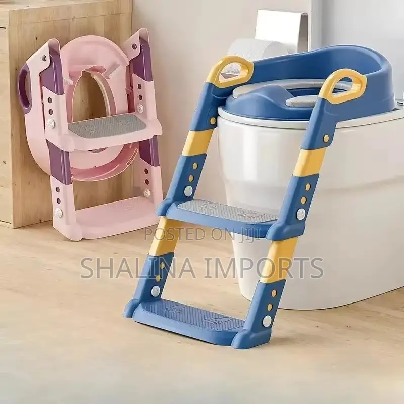 Adjustable Kids Training Toilet Seat Trainer With PVC Cushion/Softpad