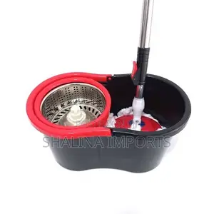 12L 360 Degrees Foot Pedal Spin Mop and Bucket