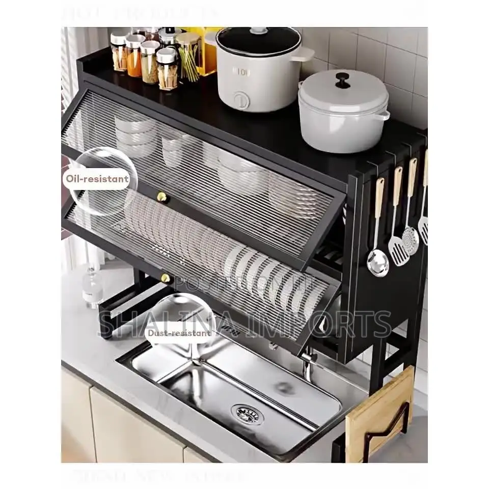 Double Layer Over the Sink With Glass Acrylic Cover Size 85CM