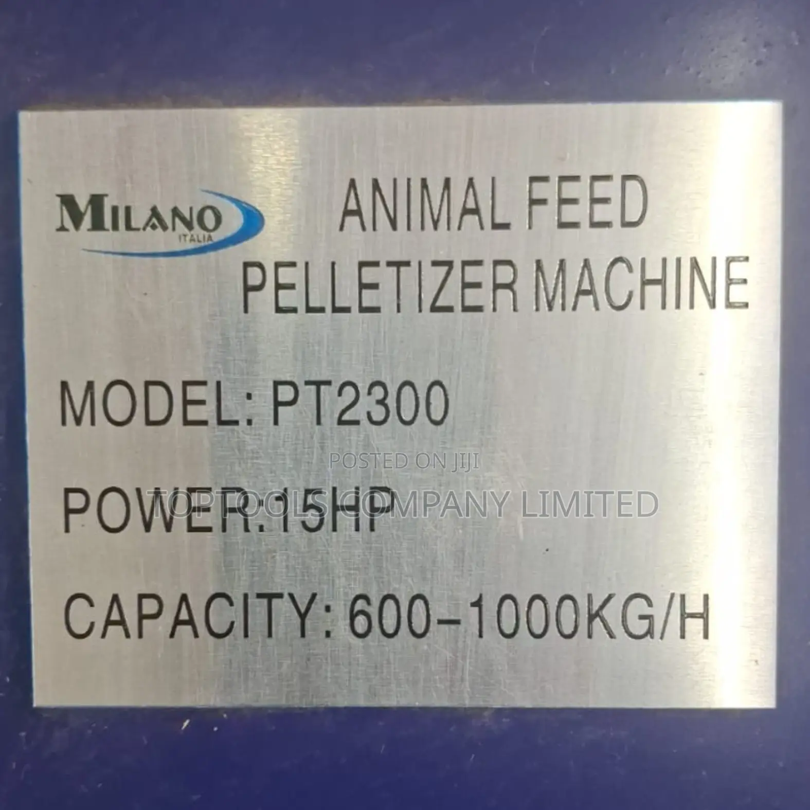 Milano Animal Feed Pelletizer Machine 15hp Pt2300 1000kg/Hr