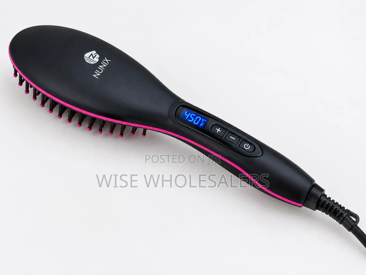 Nunix Electric Hair Straightening Brush With Temperature Control