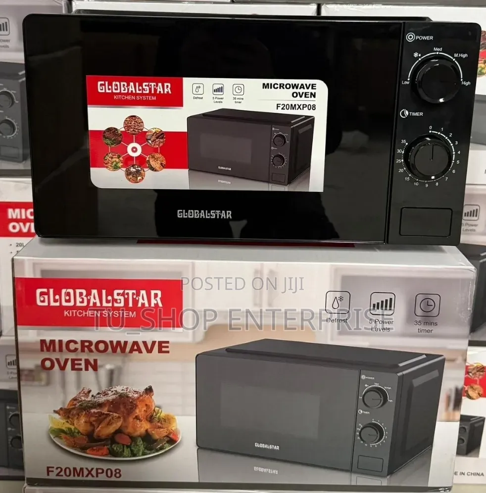 20 Litres Silver Globalstar Manual Microwave at 