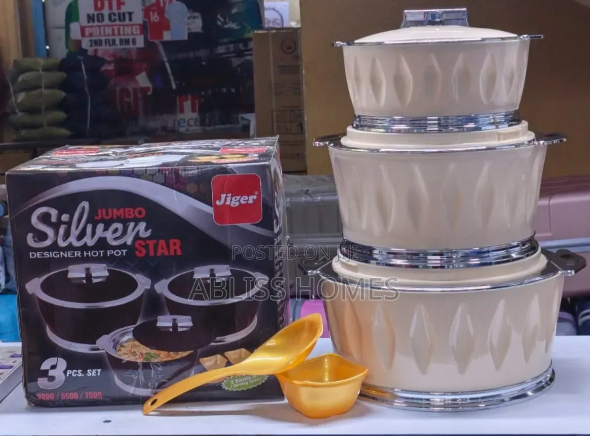 3pcs Jumbo Silver Star Hotpots