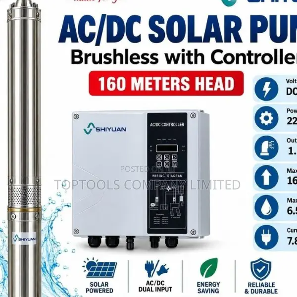 Premier AC Dc Solar Pump Brushless With Controller 160mtr