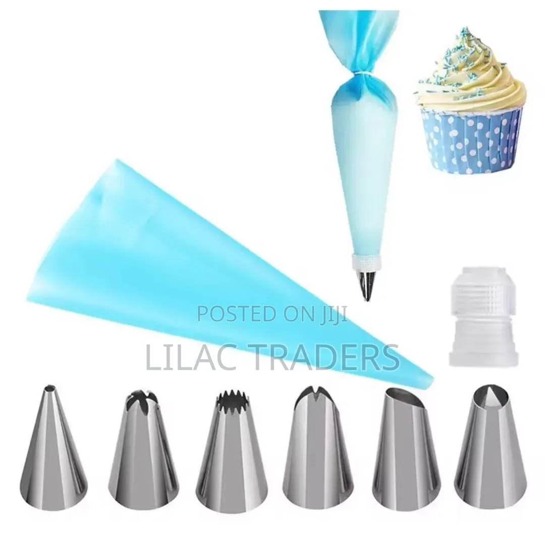 Piping Bag With Metallic Nozzles *Esj