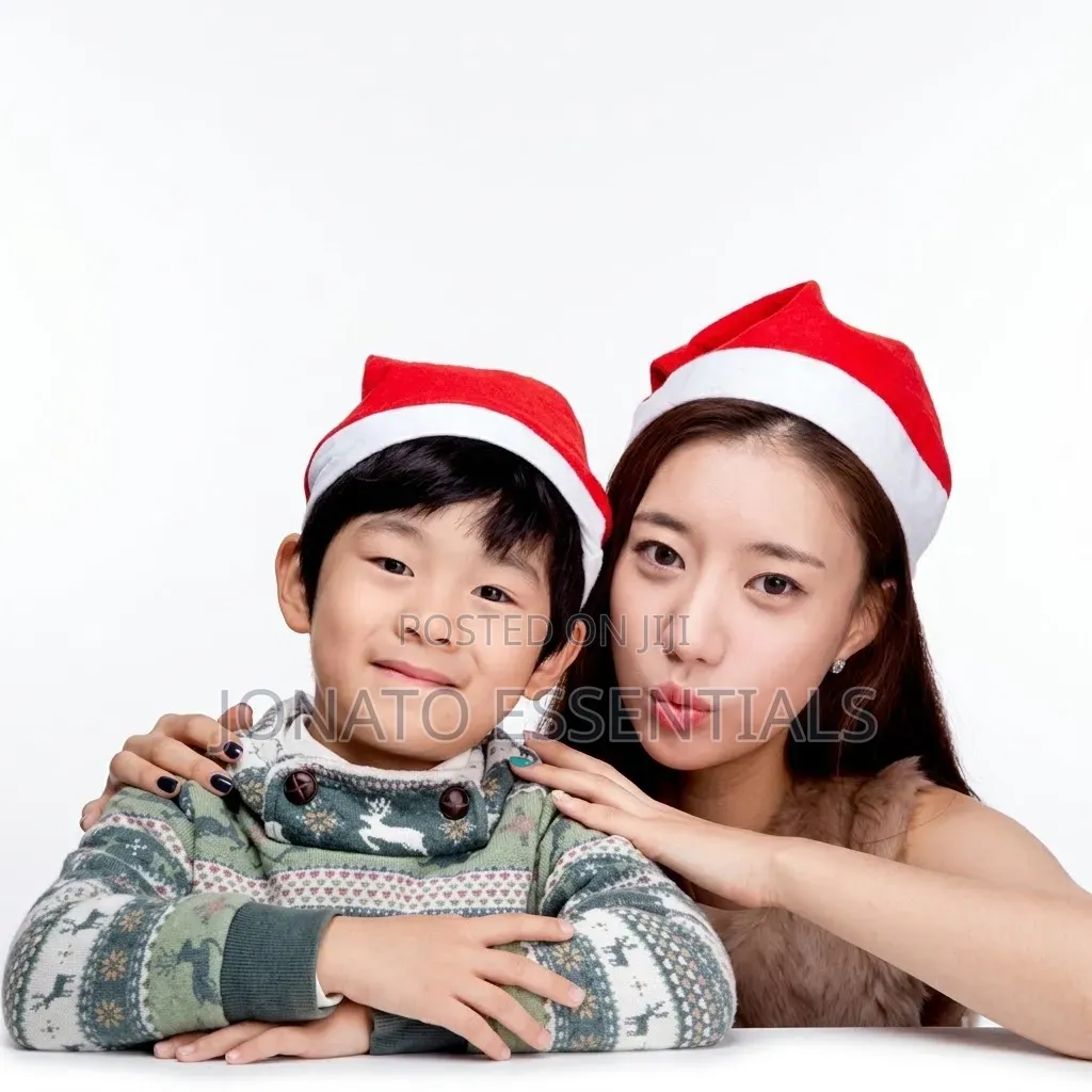 Christmas Hat Santa Claus Festive Cap Unisex Kids Adults