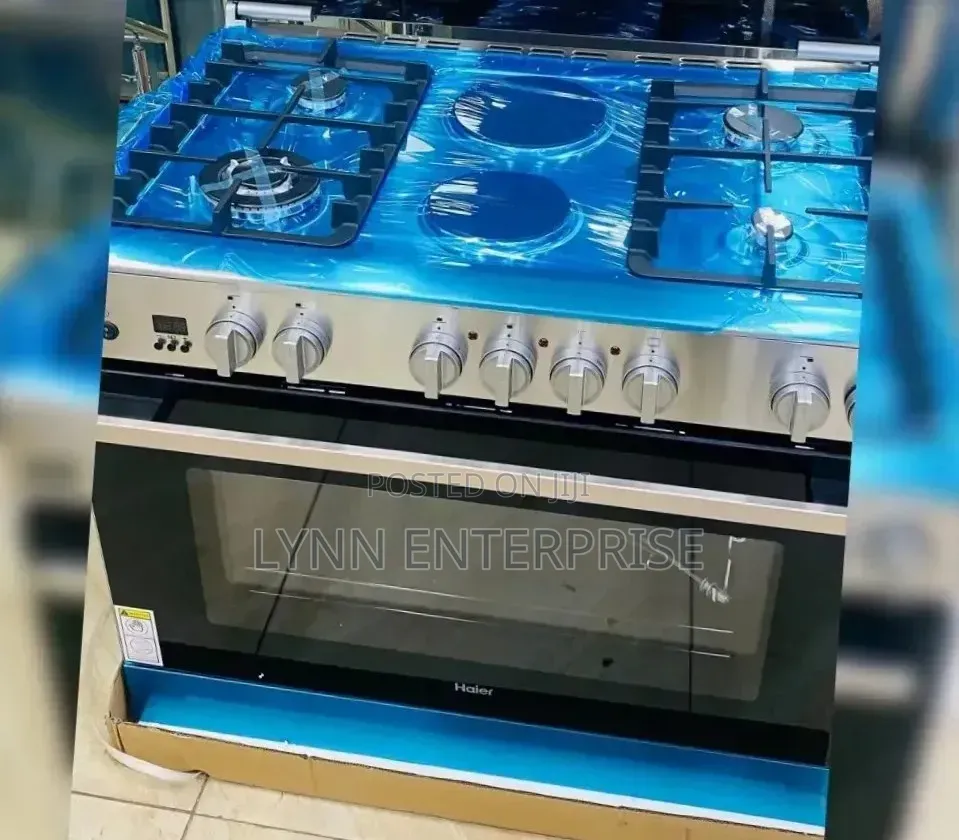 Haier 4+2 60*90 Standing Cooker With Electric Oven HCR6042EDS
