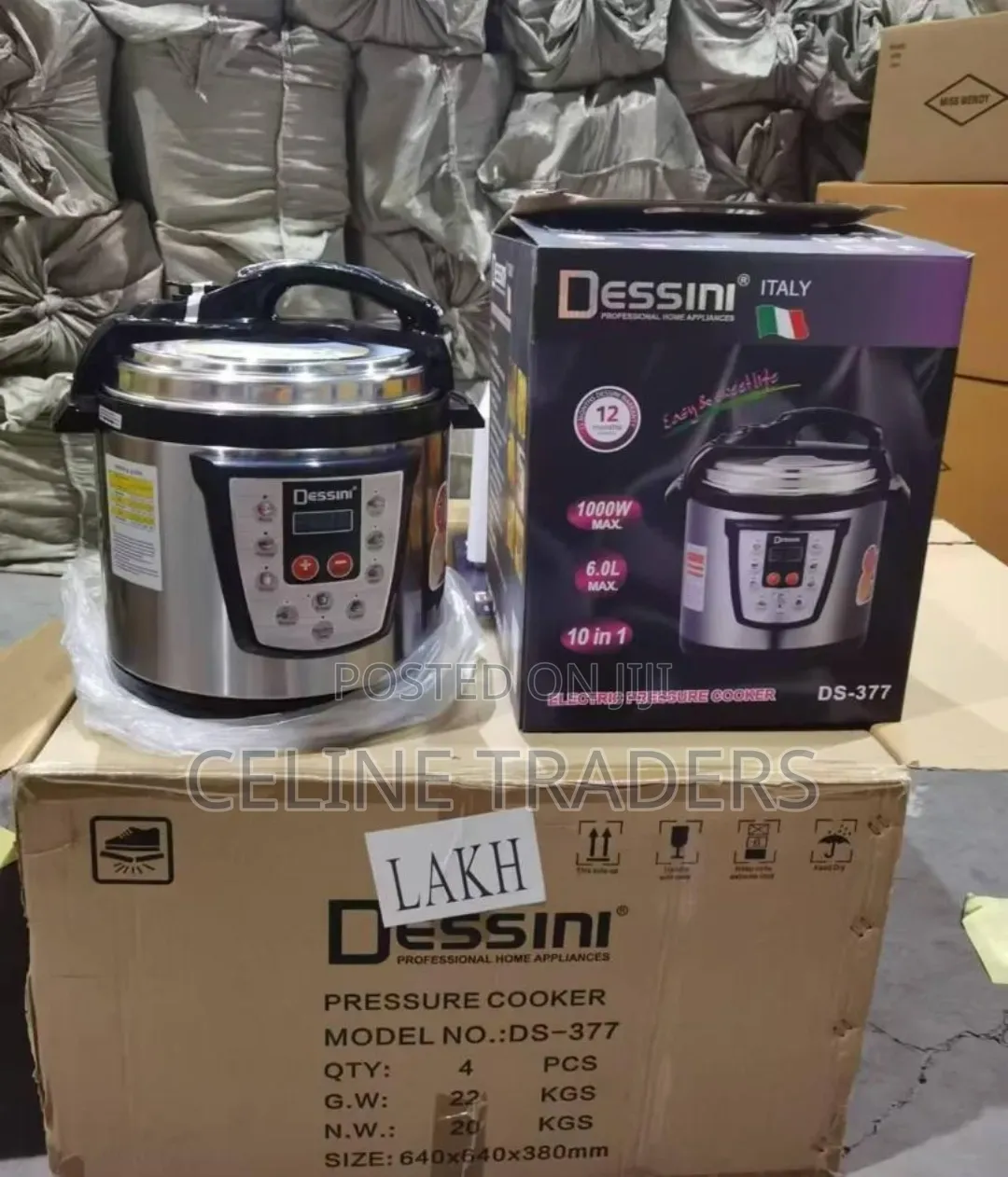 6 Litre Dessini Electric Pressure Cooker