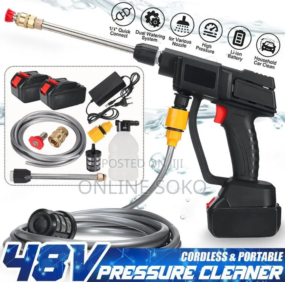 Multipurpose Cordless HighPressure Car Wash Spray Gun Cleaning Machine