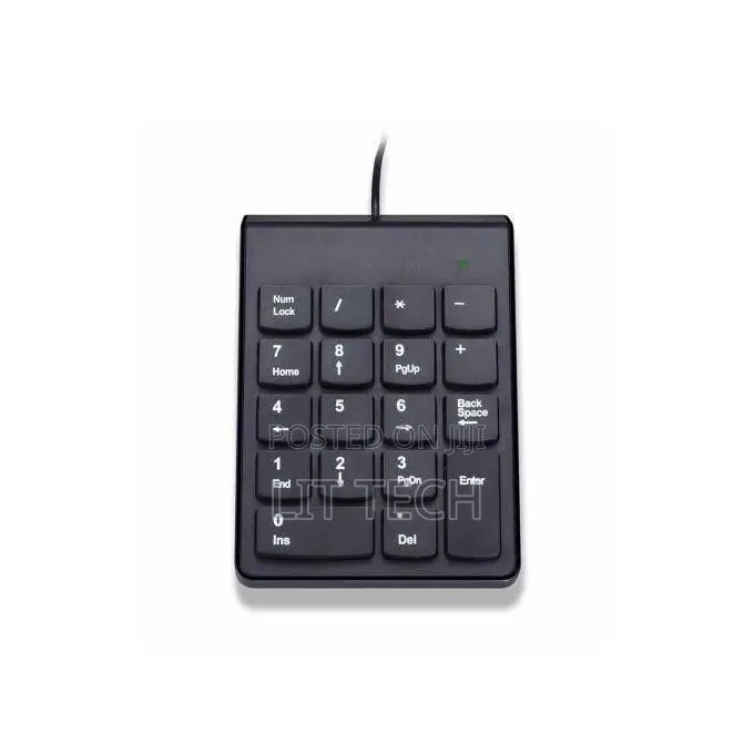 Numeric Keypad Numpad 18 Keys 2.4GHz Wireless-Black