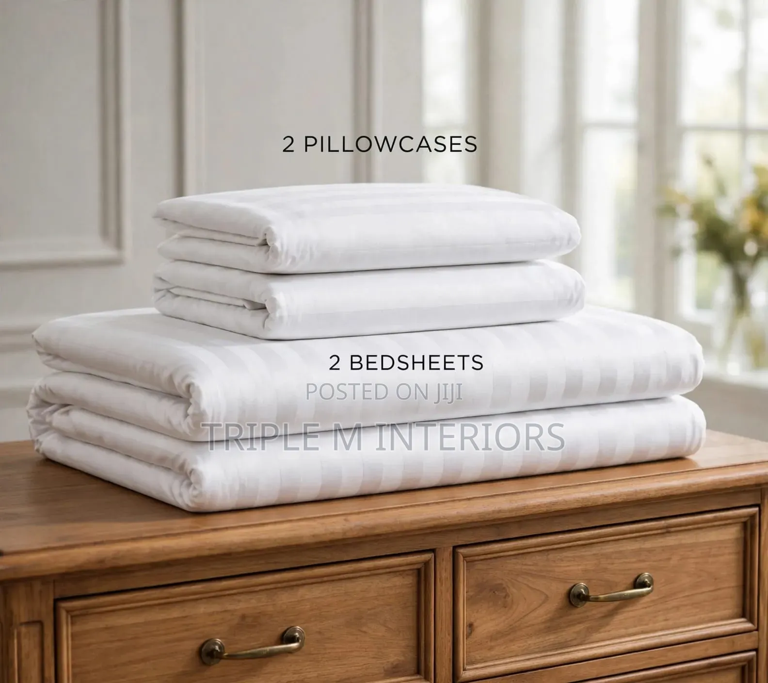 6 by 6 Bedsheets - Premium Quality ( 2 Bedsheets, 2pillowcases