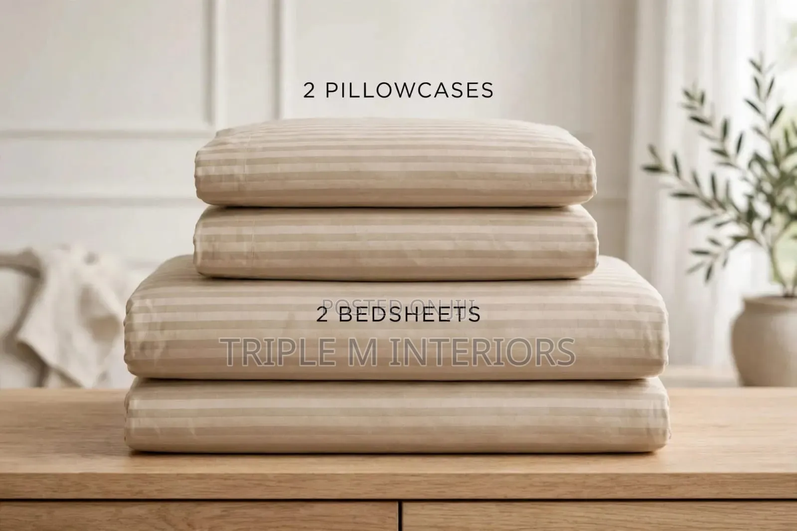 6 by 6 Bedsheets - Premium Quality ( 2 Bedsheets, 2pillowcases