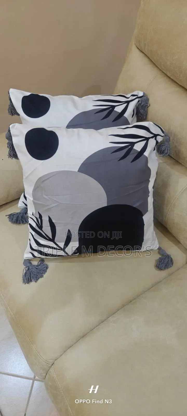 Chic Semi-Boho Accent Pillow Covers – High Quality Fabric